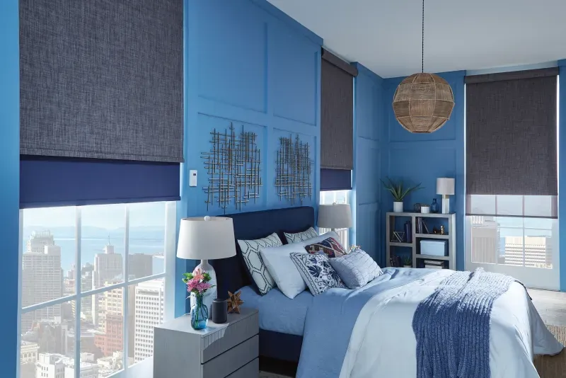 Custom roller shades installation in Southern California - Dining Room – Sheer Roller Shades