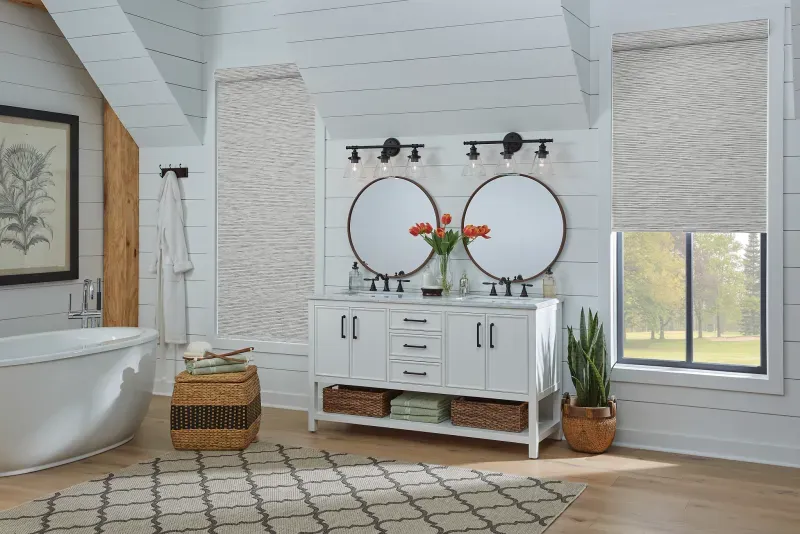 Bathroom – Woven Texture Roller Shades