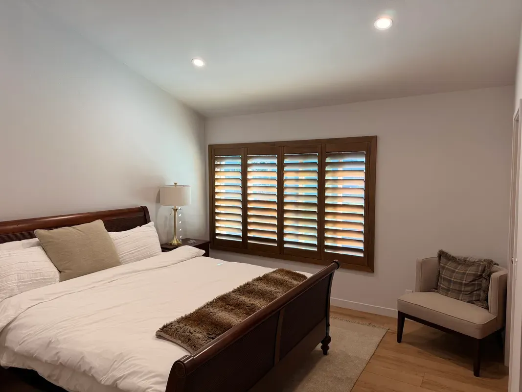 Custom shutters installation in Calabasas - Calabasas – Master Retreat Shutters