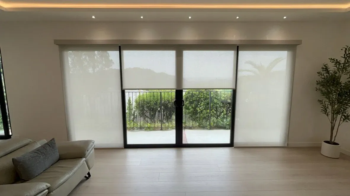 Living Room – Roller Shades Lowered