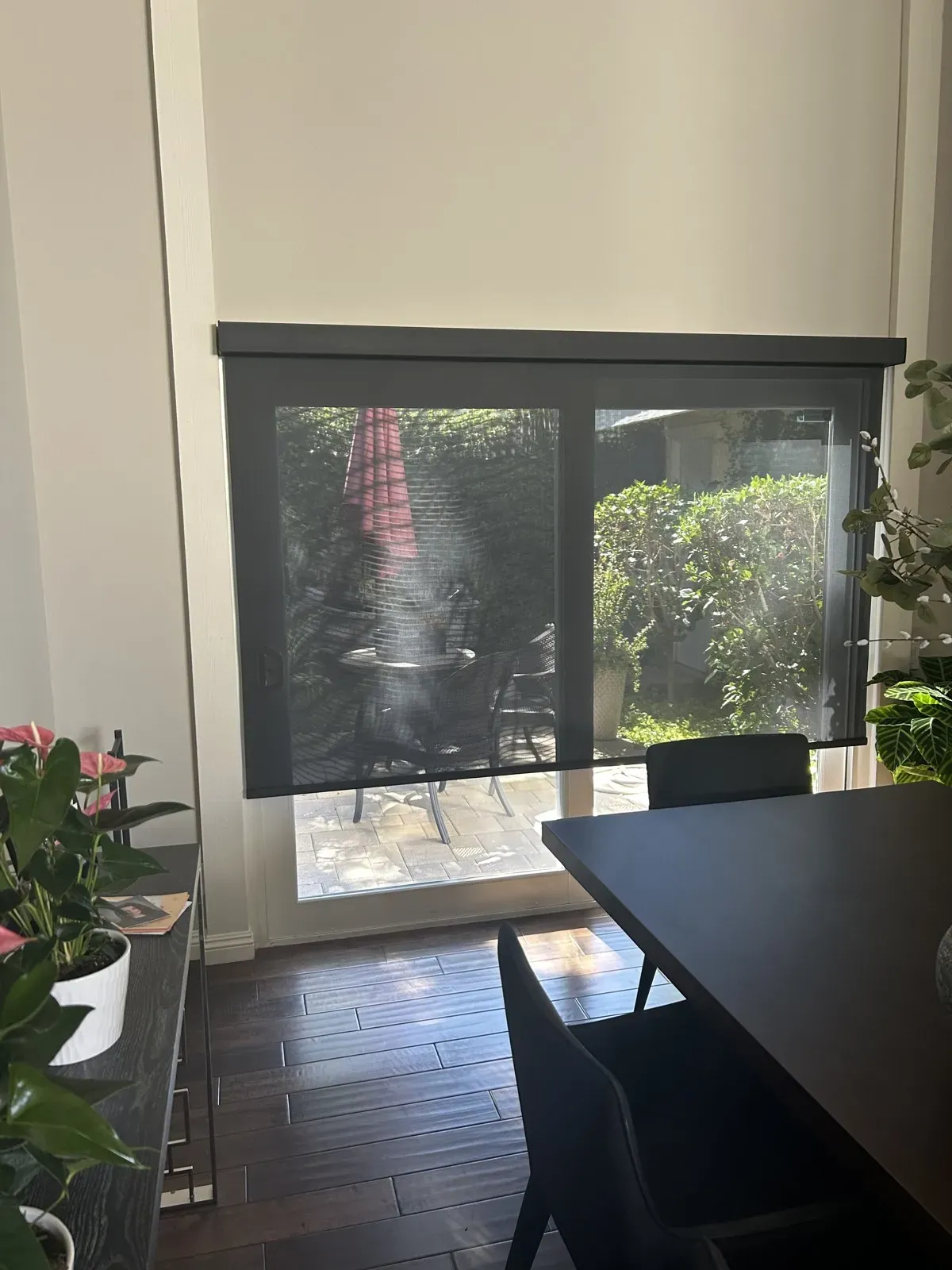 Dining Room – Solar Shade Partly Raised