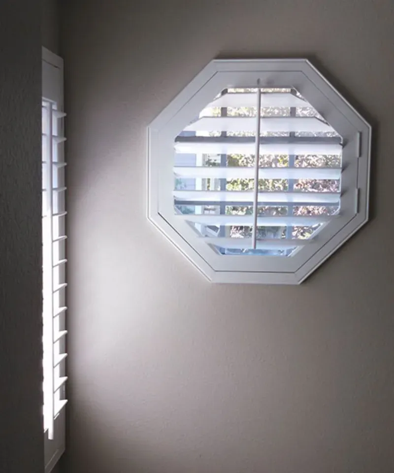 Custom shutters installation in Southern California - Specialty – Octagon Window Shutter